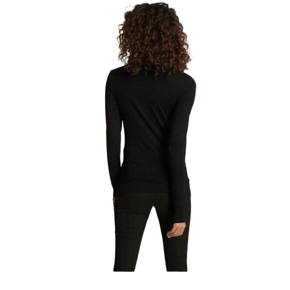 Reiss Charlie Black Jersey Rollneck Top Small - Picture 7 of 7